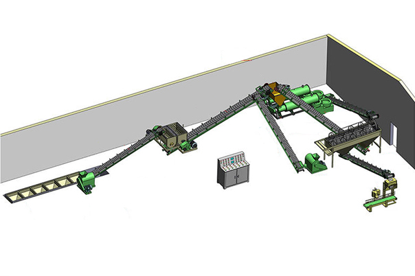 豬糞有機肥顆粒生產線規劃圖